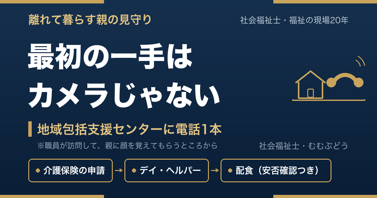 離れて暮らす親の見守り 最初の一手はカメラじゃない