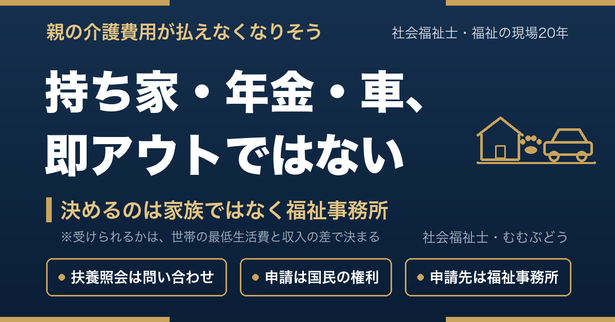 持ち家・年金・車、即アウトではない